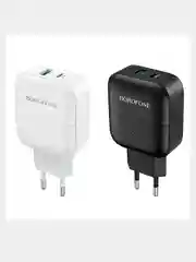 Зарядное устройство Borofone BA46A, USB и порт Type-C
