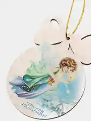 Ёлочная новогодняя игрушка с пожеланием