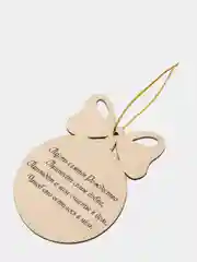 Ёлочная новогодняя игрушка с пожеланием