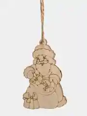 Ёлочные новогодние игрушки из дерева - набор 6 штук (декупаж и творчество) в упаковке