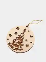 Ёлочные новогодние игрушки из дерева - набор 6 штук, ёлочные украшения своими руками