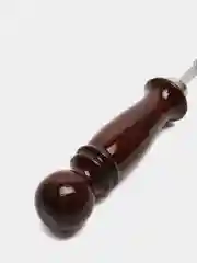 Кочерга узбекская с деревянной ручкой, с узором 40/1см, сталь 3мм