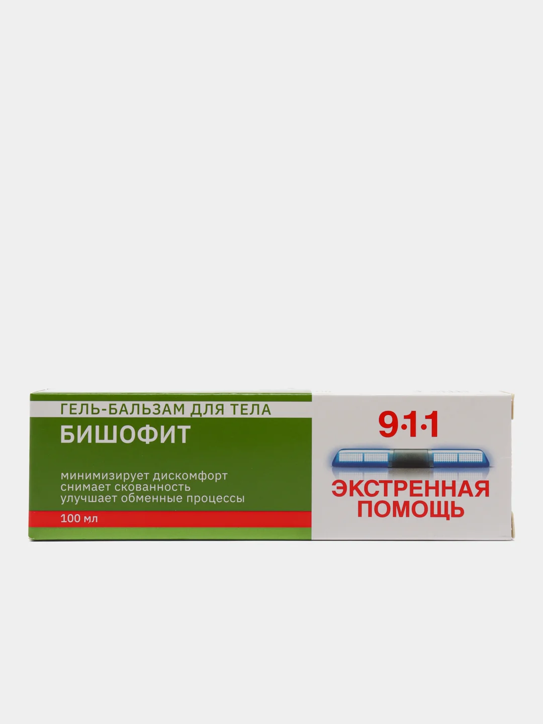 Гель-бальзам 911 "Бишофит" для тела, при боли в суставах и мышцах, 100 мл