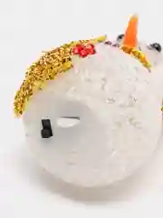 Желтый снеговик светящийся