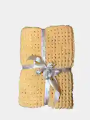 Плед детский плюшевый ручной вязки Alize puffy