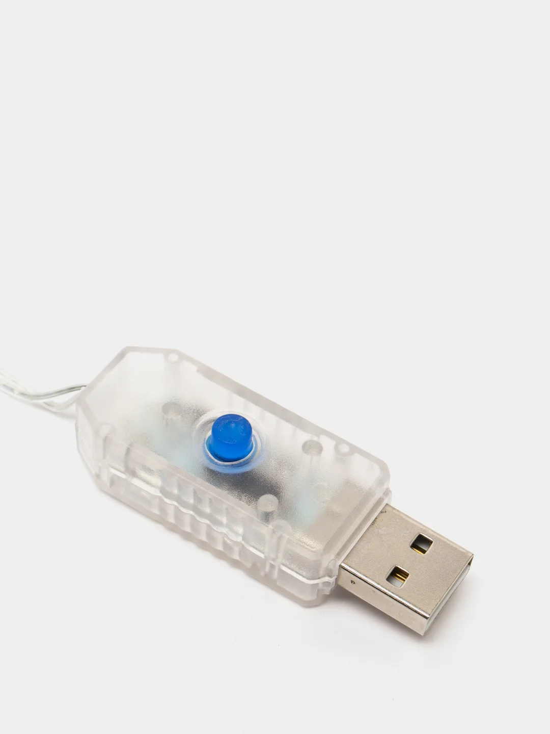 Белый гирлянда штора занавес с крючками USB 2,4 х 3 метра
