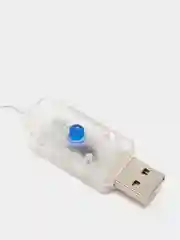 Белый гирлянда с крючками и пультом от USB 3х2 метра