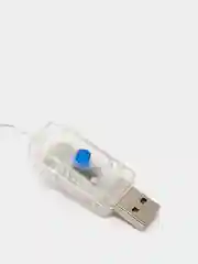 Желтый гирлянда штора занавес с крючками USB 2,4 метра