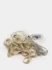 Желтый гирлянда штора занавес с крючками USB 2,4 метра