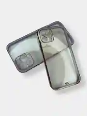 Лавандовый прозрачный чехол с усиленными бортами iPhone Айфон 11, 12, 12 Pro, 12 Pro Max, 11 Pro
