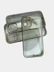 Белый прозрачный чехол с усиленными бортами iPhone Айфон 11, 12, 12 Pro, 12 Pro Max, 11 Pro