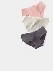Голубой бесшовные хлопковые женские трусики