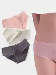 Голубой бесшовные хлопковые женские трусики