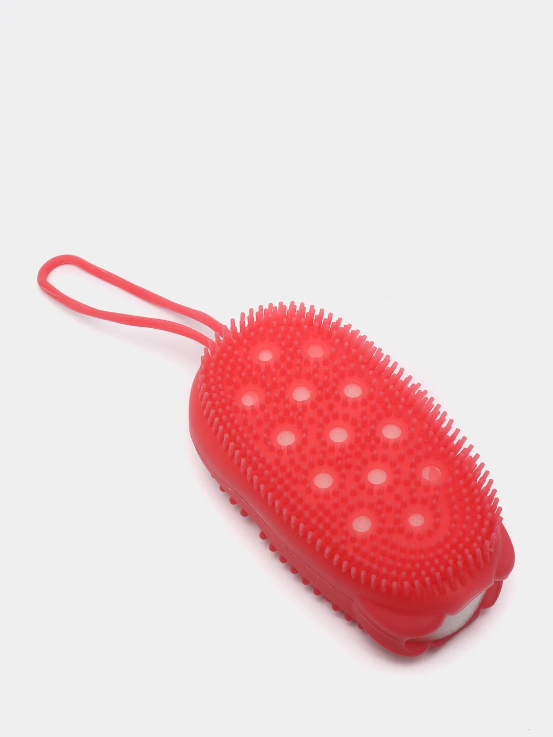 Коралловый силиконовая щетка-мочалка Bubbles Bath Brush