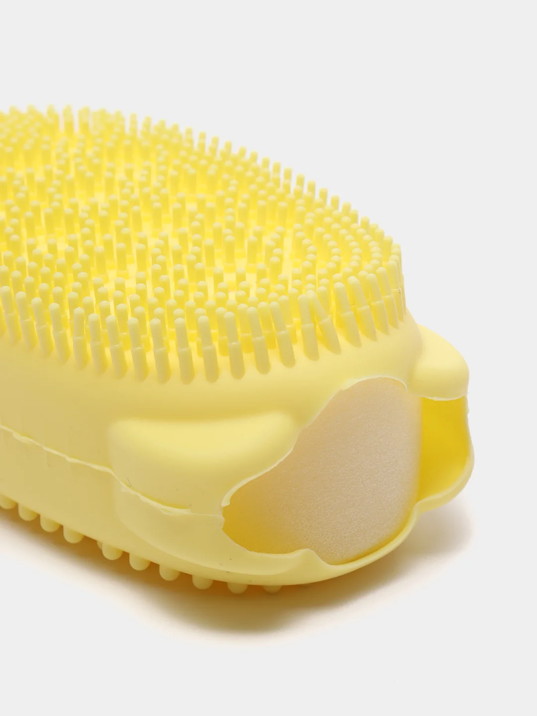 Желтый силиконовая щетка-мочалка Bubbles Bath Brush