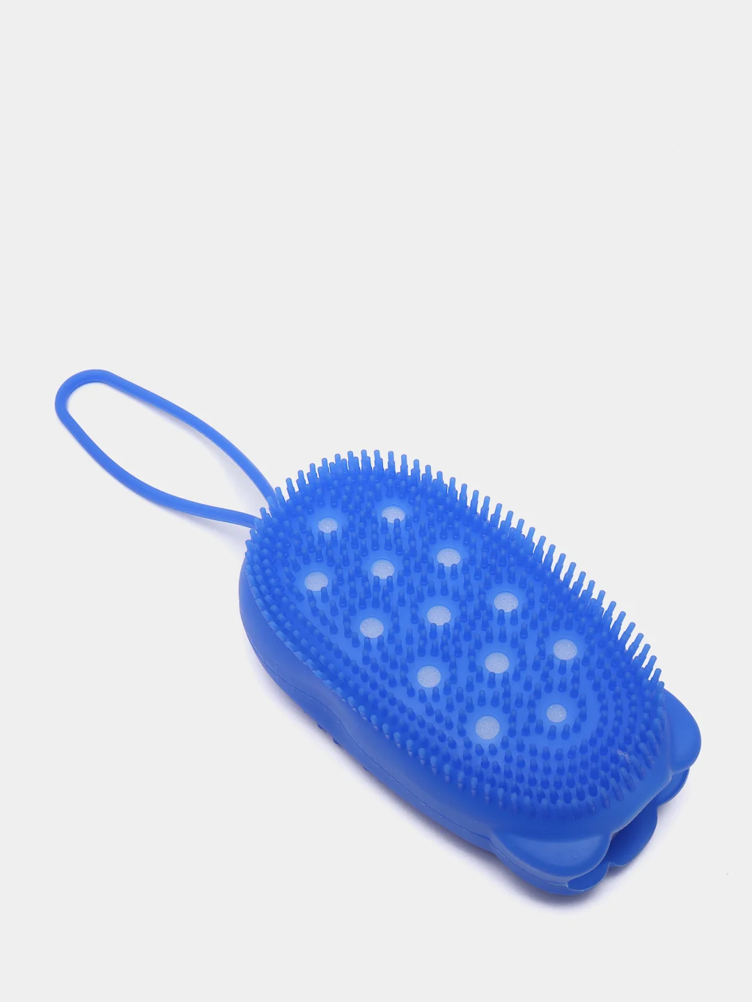 Синий силиконовая щетка-мочалка Bubbles Bath Brush