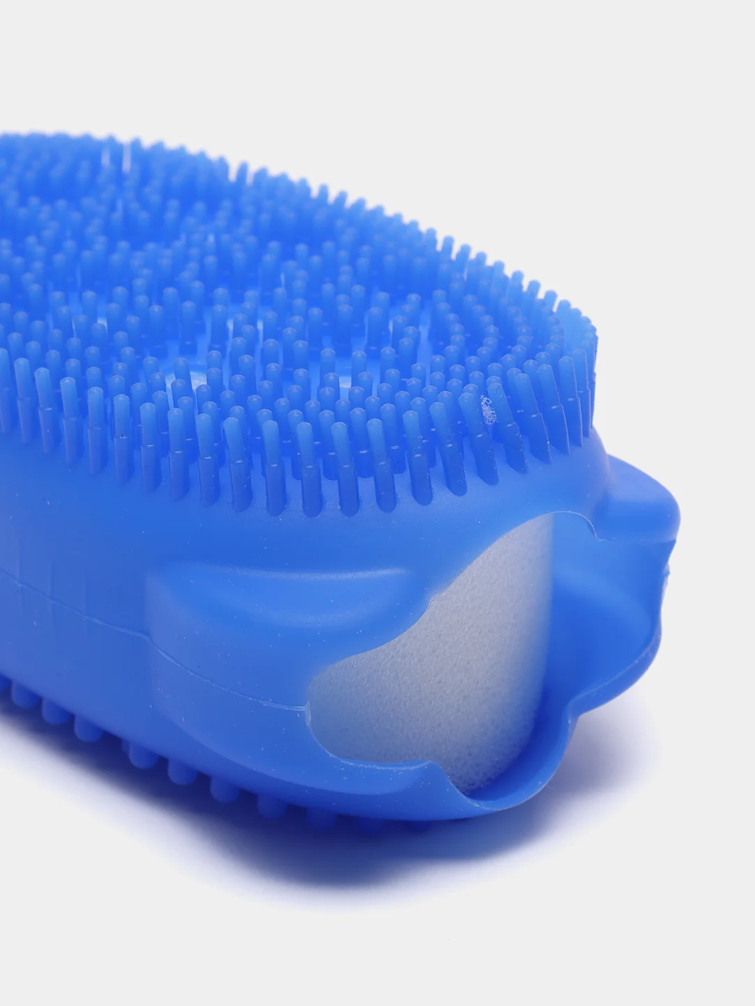 Синий силиконовая щетка-мочалка Bubbles Bath Brush