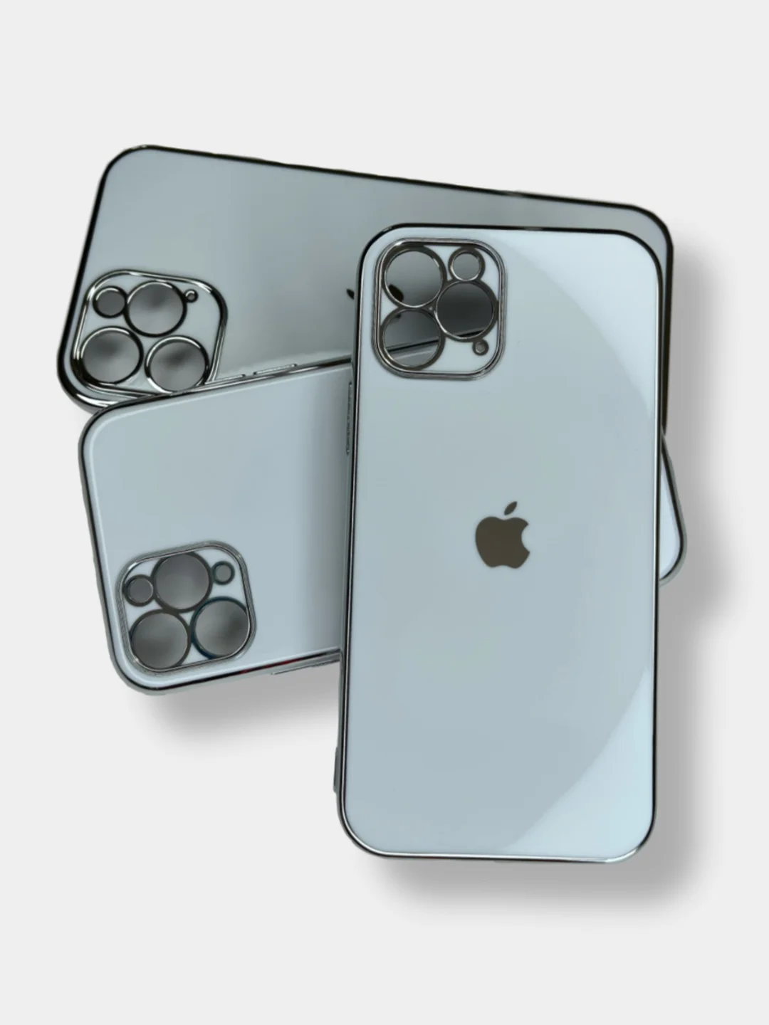 Белый глянцевый чехол накладка Apple iPhone 12 Pro Max