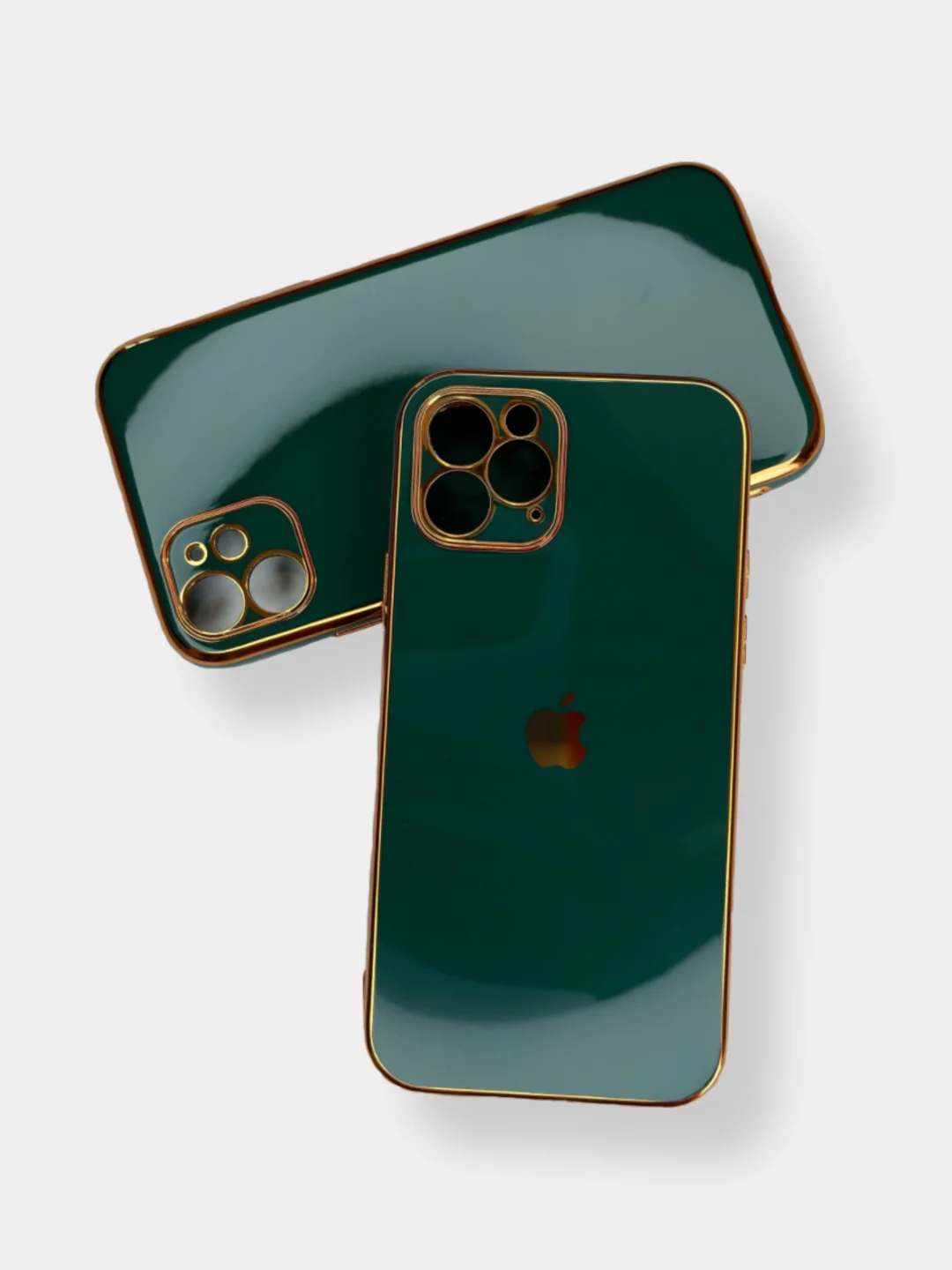 Зеленый глянцевый чехол накладка Apple iPhone 12 Pro Max