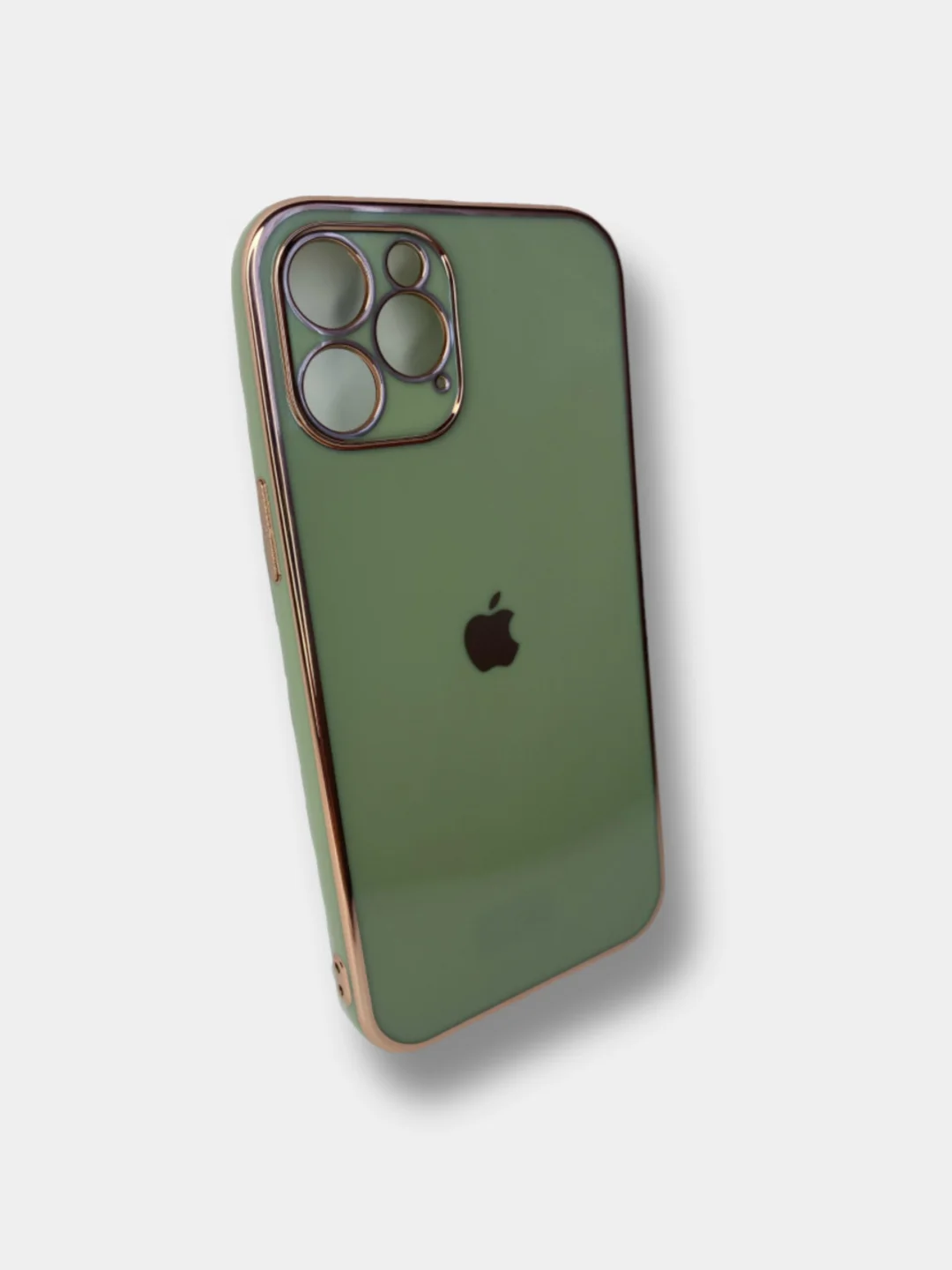 Лесной зеленый глянцевый чехол накладка Apple iPhone 12 Pro Max