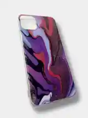 Коралловый силиконовый чехол накладка принт мрамор, оникс Apple iPhone 12 Pro, 11 Pro Max, 12 Mini