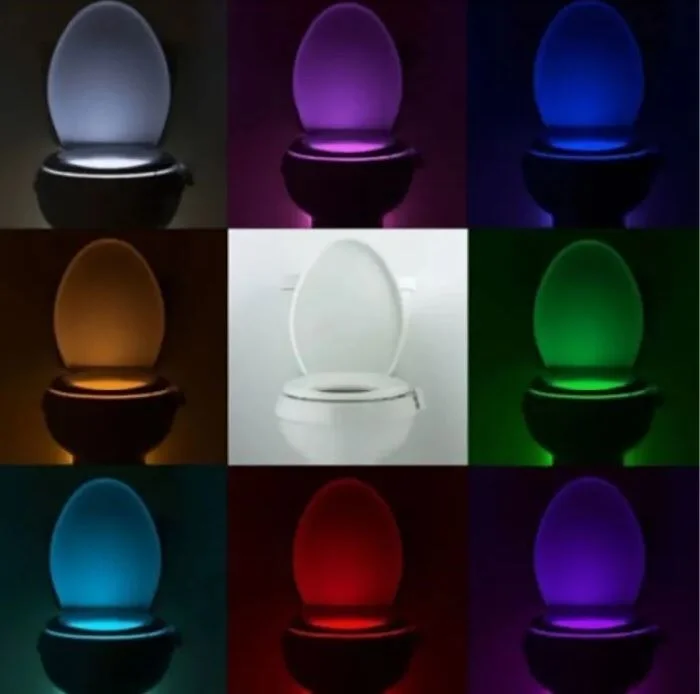 Подсветка для унитаза с датчиком движения "light bowl", 8 colors