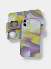 Желтый чехол накладка с акварельным принтом Apple iPhone Айфон 11, 12, 12 Pro, 12 Pro Max