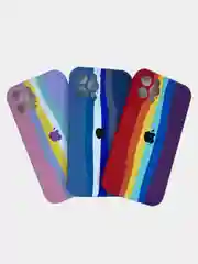 Чехол накладка радужный на телефон Apple iPhone 12 Pro