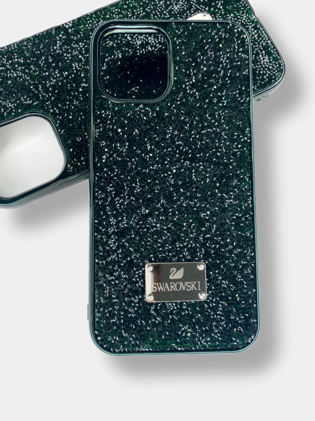 Зеленый чехол со стразами iPhone 11, 12, 12 Pro, 12 Pro Max, 13, 13 Pro, 13 Pro Max