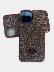 Коралловый чехол со стразами iPhone 11, 12, 12 Pro, 12 Pro Max, 13, 13 Pro, 13 Pro Max