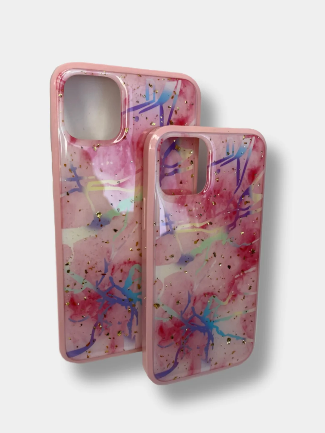 Розовый чехол накладка принт мрамор Apple iPhone 11 Pro, 11 Pro Max