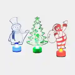 LED Елочка, снеговик, дед мороз/LED Фигурки/Новогодний декор для дома