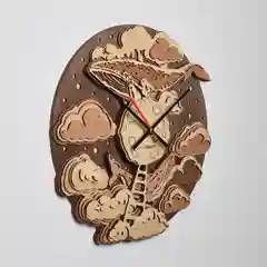 Часы настенные деревянные "Луна"