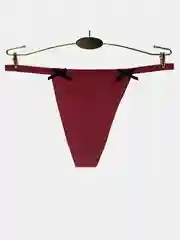 Бордовый стринги женские