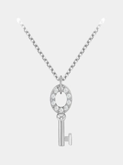 Серебряное колье ключик