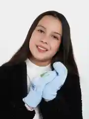 Варежки шерстяные детские, размер 14 (6-9 лет)
