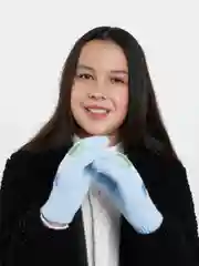 Варежки шерстяные детские, размер 14 (6-9 лет)