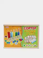 Сортер "Логика и счет" - 60 заданий, 80 предметов - развивающая игра