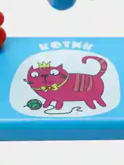 Голубой игрушка-головоломка Лабиринт "Котик, Рыбка, Яблоня"
