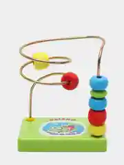 Салатовый игрушка-головоломка Лабиринт "Котик, Рыбка, Яблоня"