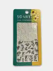 Черный наклейки для ногтей 5D