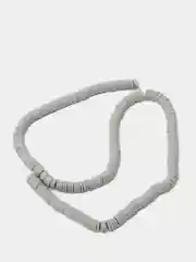 Серый каучук бусины силиконовые, 6мм