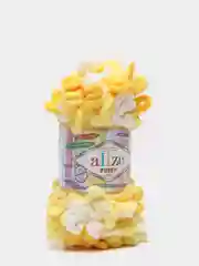 Горчичный пряжа Alize Puffy Color 100% Микрополиэстер 100г  9м