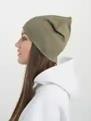 Хаки шапка женская