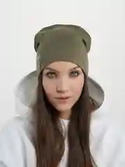Хаки шапка женская