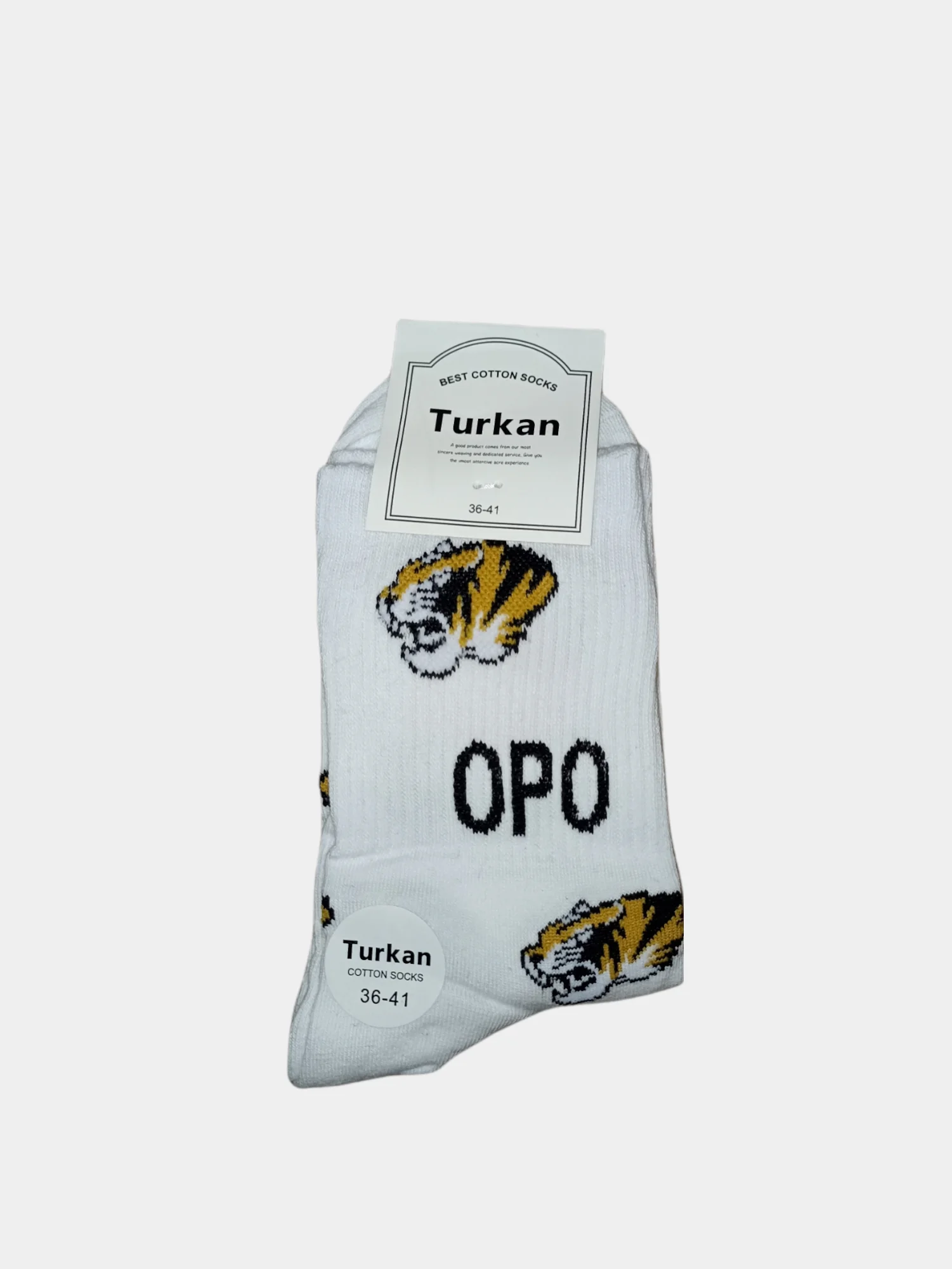 Белый носки женские Turkan, с принтом