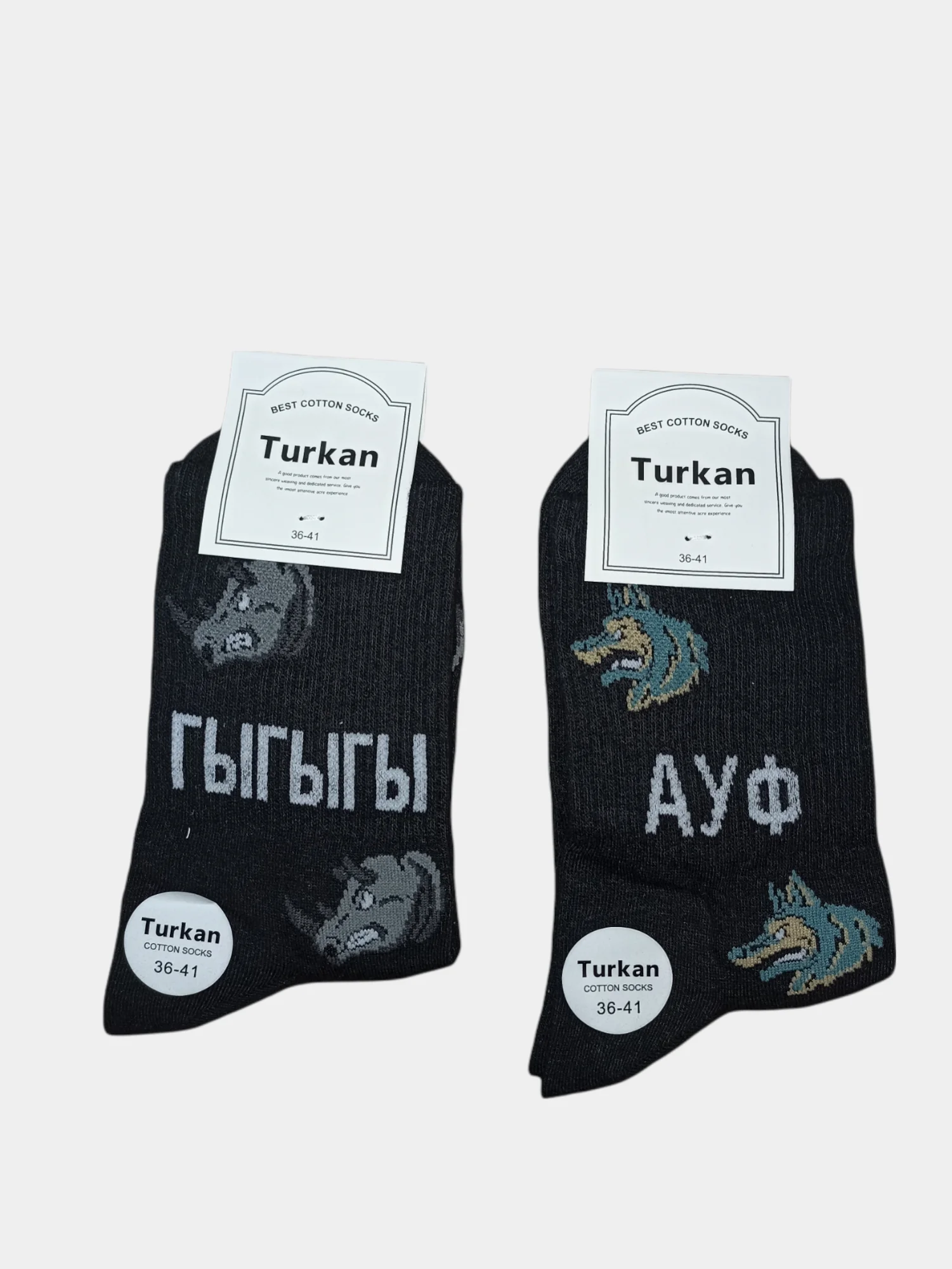 Черный носки женские Turkan, с принтом