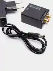 Угольный аудио конвертер цифрового звука optical toslink в аналоговый RCA