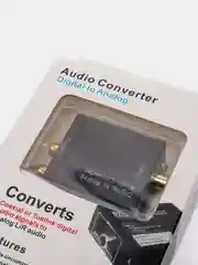 Угольный аудио конвертер цифрового звука optical toslink в аналоговый RCA