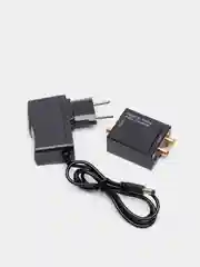 Угольный аудио конвертер цифрового звука optical toslink в аналоговый RCA